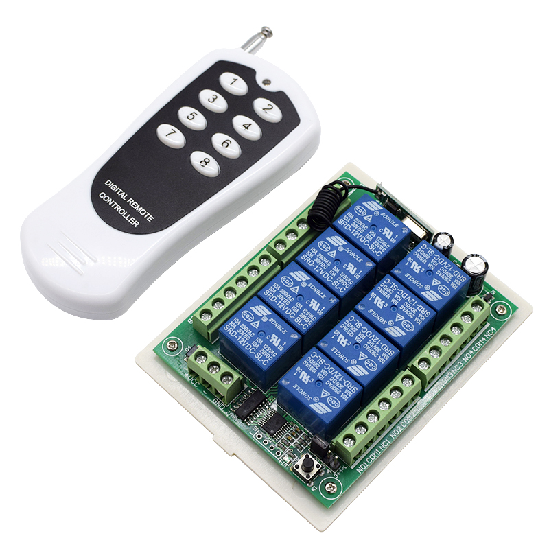 Shelly Relay Module - 24V&12V DC 8 Channel Relay Rele
