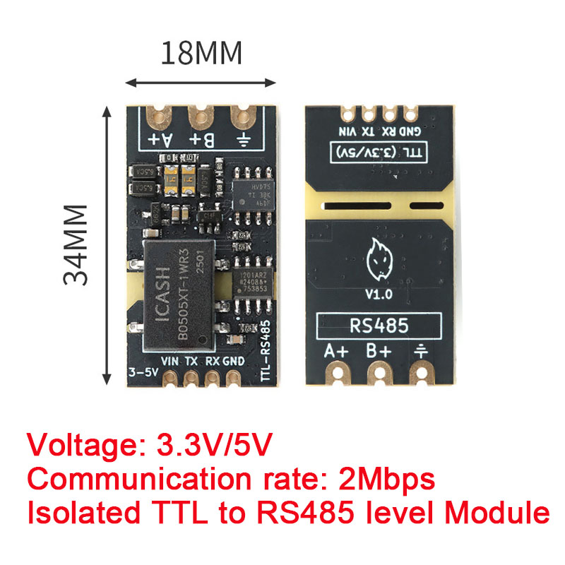 Shelly Relay Module - 5Pcs/1pc Isolated TTL to RS485 Level