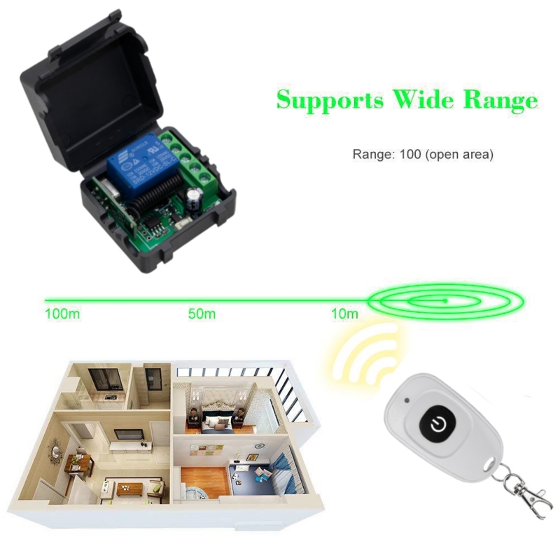 433MHz DIY Wireless Switch DC  - Diy Home Automation Controller recension och pris
