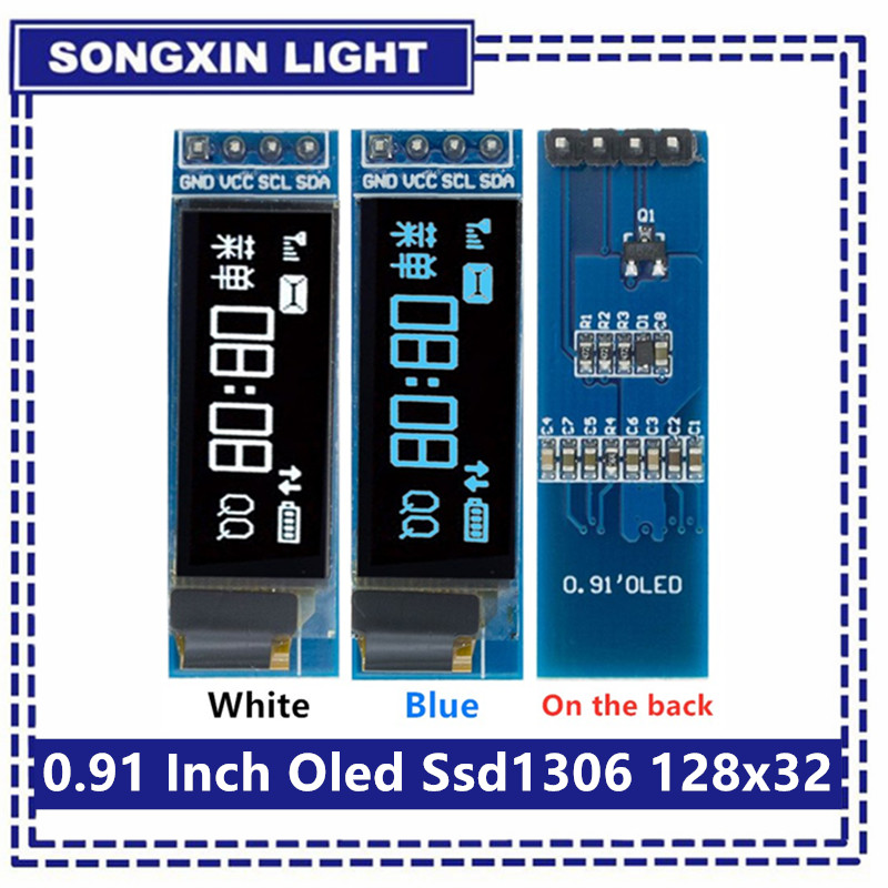 0.91 inch OLED Module White/Bl - Home Automation Arduino recension och pris