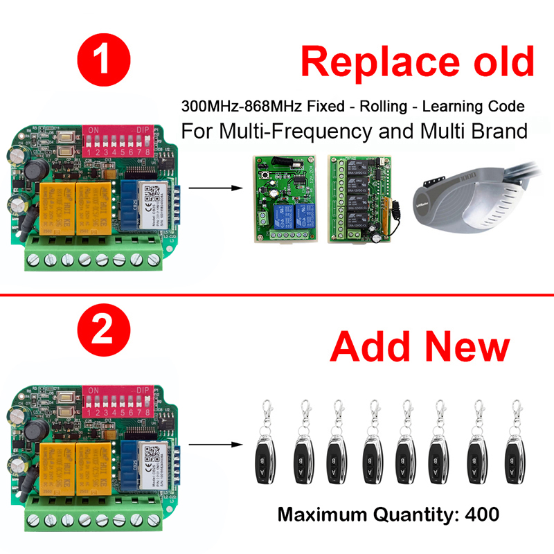 Universal Works WIth Tuya WiFi - 433Mhz Receiver Module recension och pris