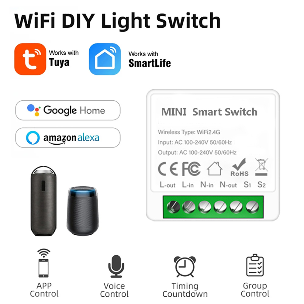 2 Way Control Tuya Mini 16A Wi - Diy Home Automation Controller recension och pris