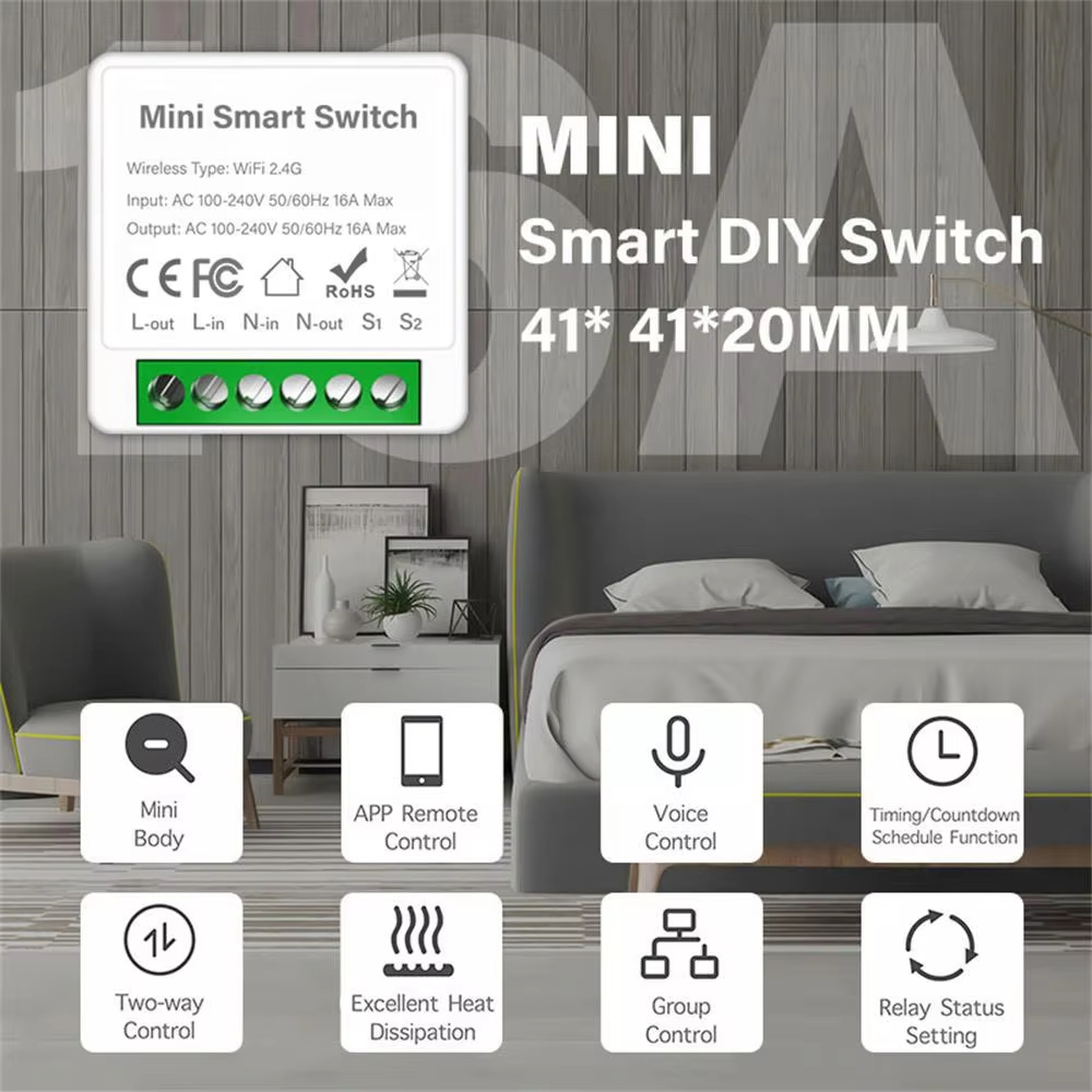 WiFi Zigbee3.0 Mini Smart Swit - Diy Home Automation Controller recension och pris