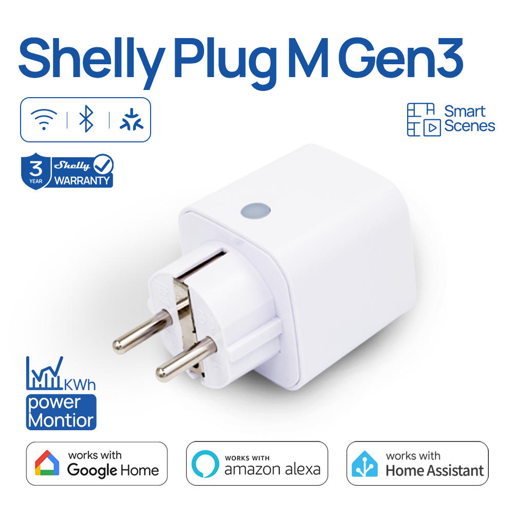 Shelly Plug M Gen3 WiFi Smart  - Shelly Relay Module recension och pris