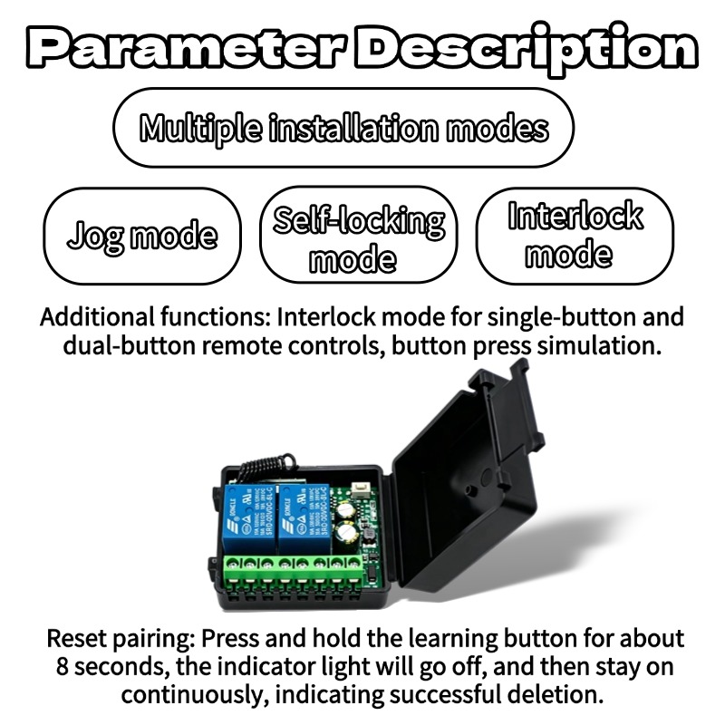433.92Mhz DC 9-30V 12V 24V10A  - 433Mhz Receiver Module recension och pris