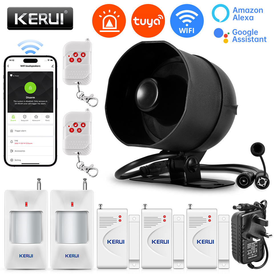 KERUI 120db Siren Alarm System - Smart Home Automation Diy recension och pris
