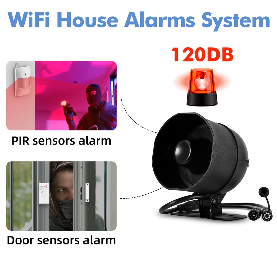 KERUI 120db Siren Alarm System - Smart Home Automation Diy recension och pris