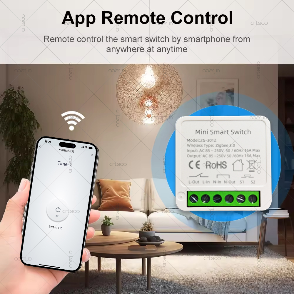 Mini Zigbee 3.0 Smart Switch M - Diy Home Automation Hub recension och pris