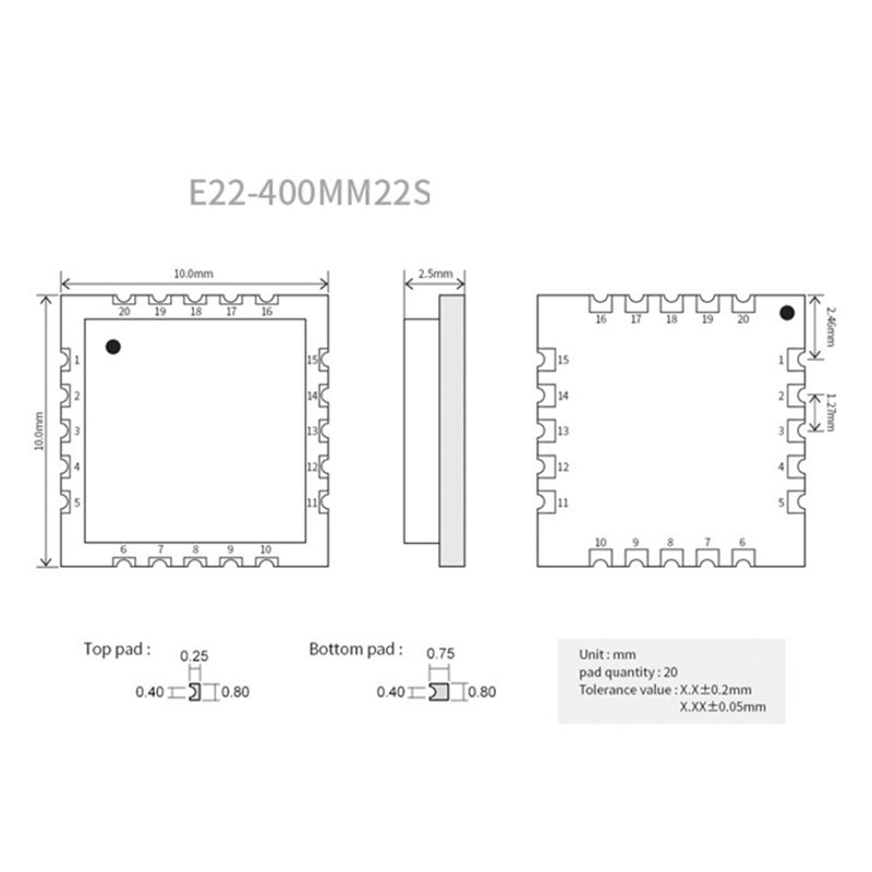 2X EBYTE SX1268 433Mhz Lora Wi - 433Mhz Receiver Module recension och pris