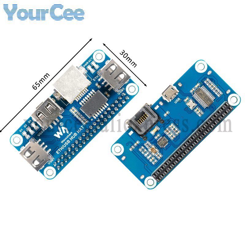 USB HUB HAT to Ethernet RJ45 N - Pi Zero W Board recension och pris